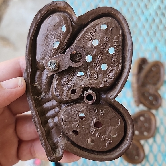 Vintage Set Of 3 Burwood Butterflies; 2596-1,2,3; Wicker, Wall Hanging Decor MCM - Picture 3 of 7